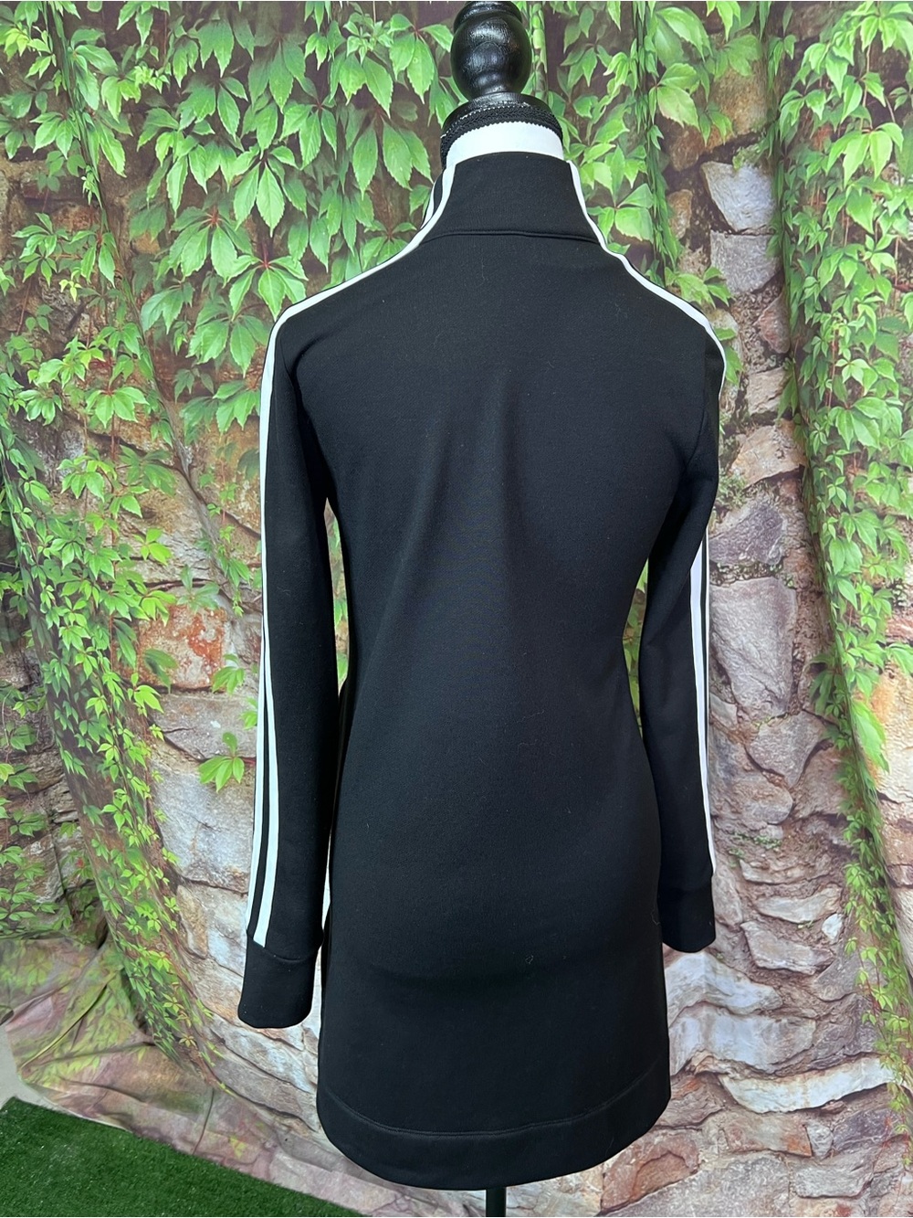 ATHLETA Black Side Zip Athleisure Performance Long Sleeve Dress, XXS - Picture 8 of 13
